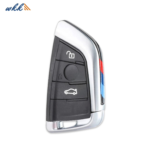 Clé intelligente FEM à 3 boutons NBGIDGNG1 (argent/noir) pour système BMW CAS4