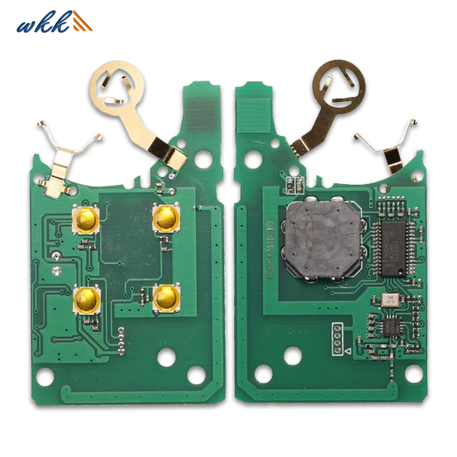 Clé intelligente noire 4 boutons KRSIK4CH-01 433 MHz pour Renault Talizman 2016+