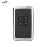 Clé télécommande de voiture blanche, 4 boutons KRSIK4CH-01 4A 433MHz, pour Renault Kadjar 2015 +