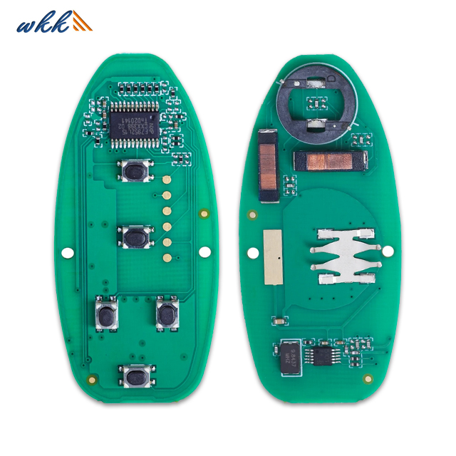 Clé télécommande 4 + 1 boutons CWTWB1U818, 46 puces, 315MHz, pour Nissan Quest 2011 – 2017
